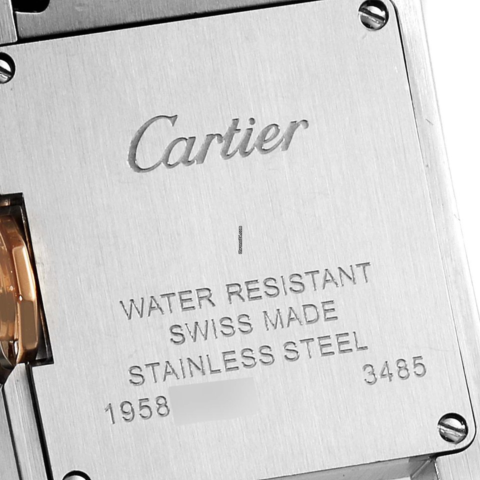 IMG_9081 Cartier Tank Anglaise Womens watch Quartz Gold Steel W5310019 Replica 7