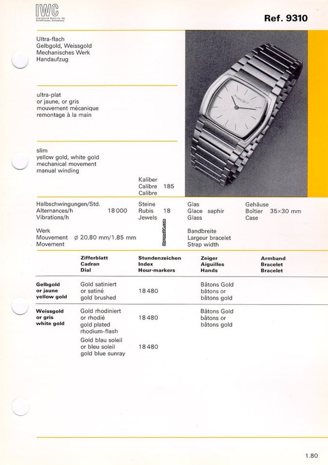 IMG_9081 IWC Da Vinci Mens watch Unisex Manual winding Yellow gold 9310 Replica 7