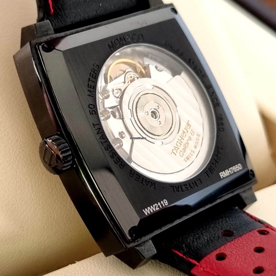 IMG_9081 TAG Heuer Monaco Calibre 6 Mens watch Unisex Automatic Steel WW2119.FC6338 Replica 7