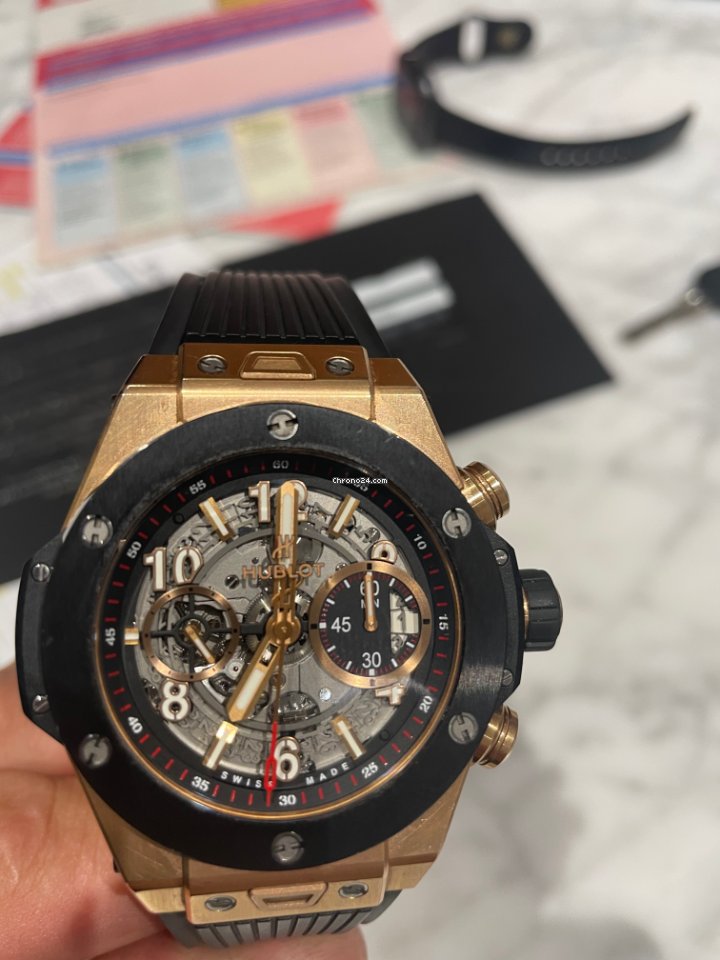 Hublot Big Bang Unico Mens watch Unisex Automatic Rose gold 411.OM.1180.RX Replica 7