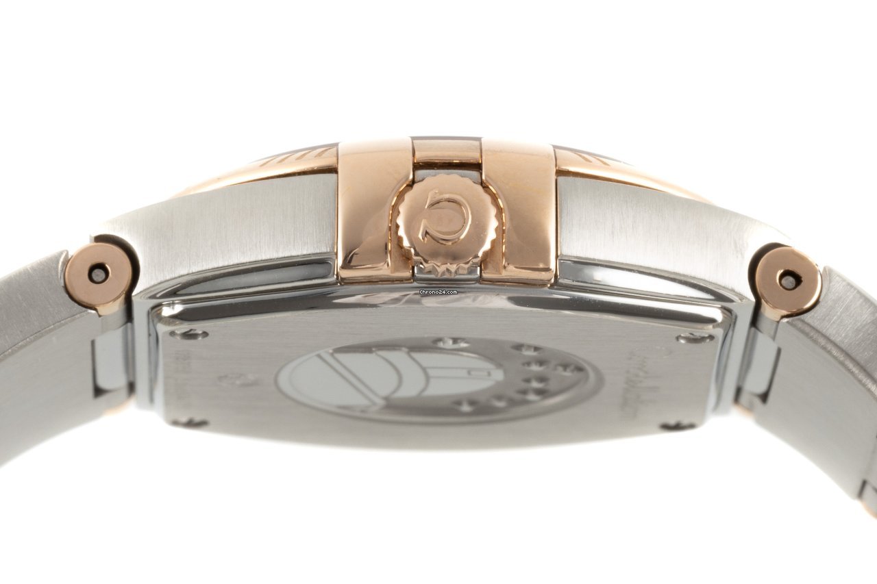 IMG_9081 Omega Constellation Quartz Womens watch Quartz Gold Steel 123.20.27.60.57.002 Replica 7