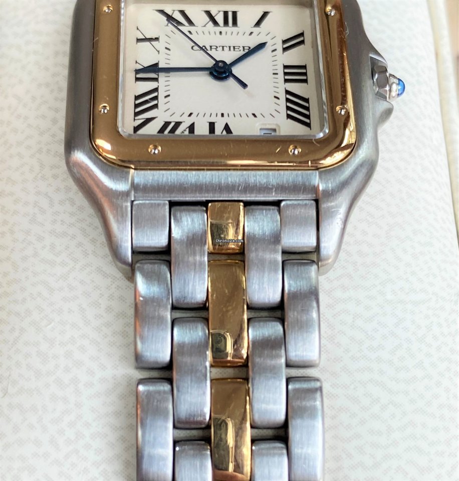 IMG_9081 Cartier Panthere Womens watch Quartz Steel 110000R Replica 7
