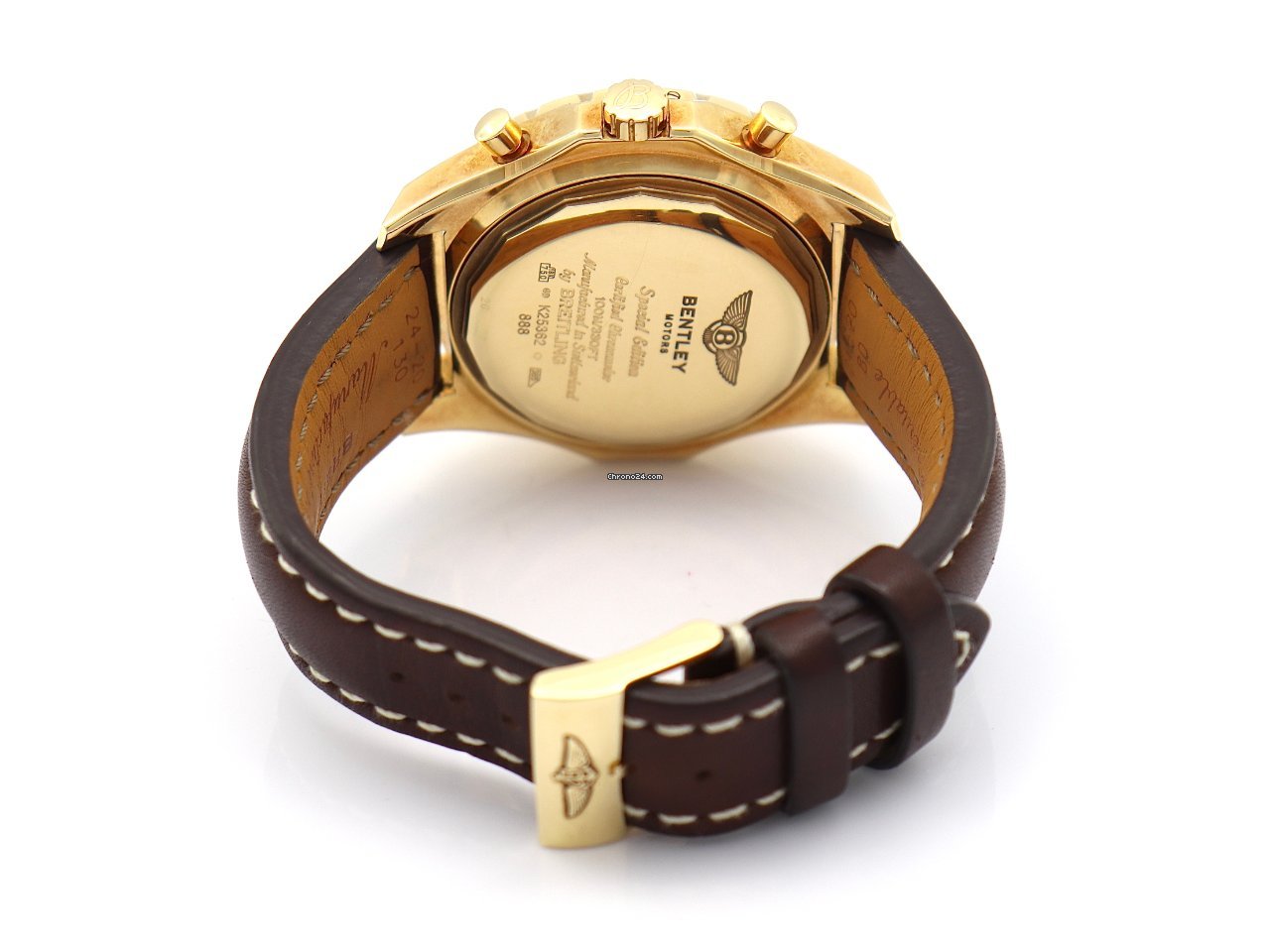 IMG_9081 Breitling Bentley Motors Mens watch Unisex Automatic Yellow gold K25362 Replica 7