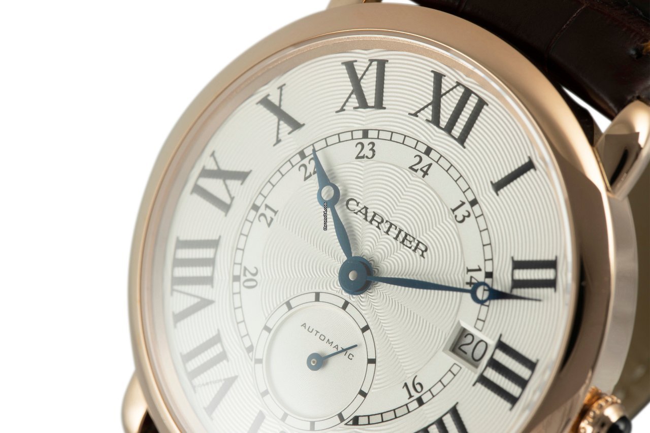 IMG_9081 Cartier Ronde Louis Cartier Mens watch Unisex Automatic Red gold W6801005 Replica 7
