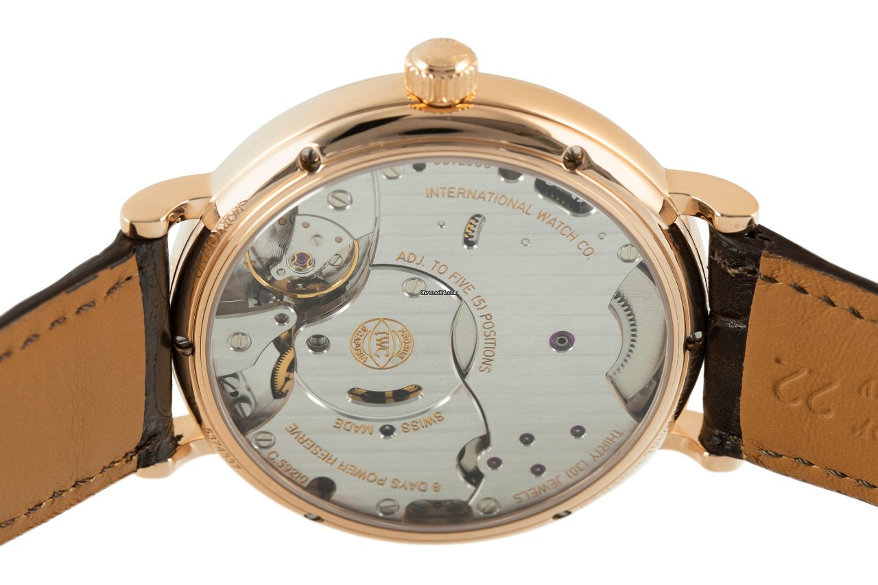 IMG_9081 IWC Portofino Hand-Wound Mens watch Unisex Manual winding Red gold IW510107 Replica 7