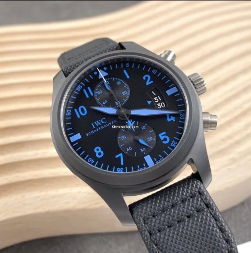 IWC Pilot Chronograph Top Gun Ceramic IW388003 Replica 7