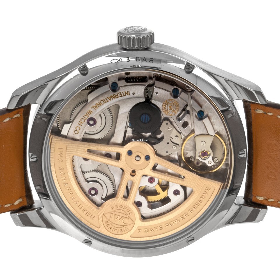 IMG_9081 IWC Portuguese Perpetual Calendar Mens watch Unisex Automatic White gold IW503301 Replica 7