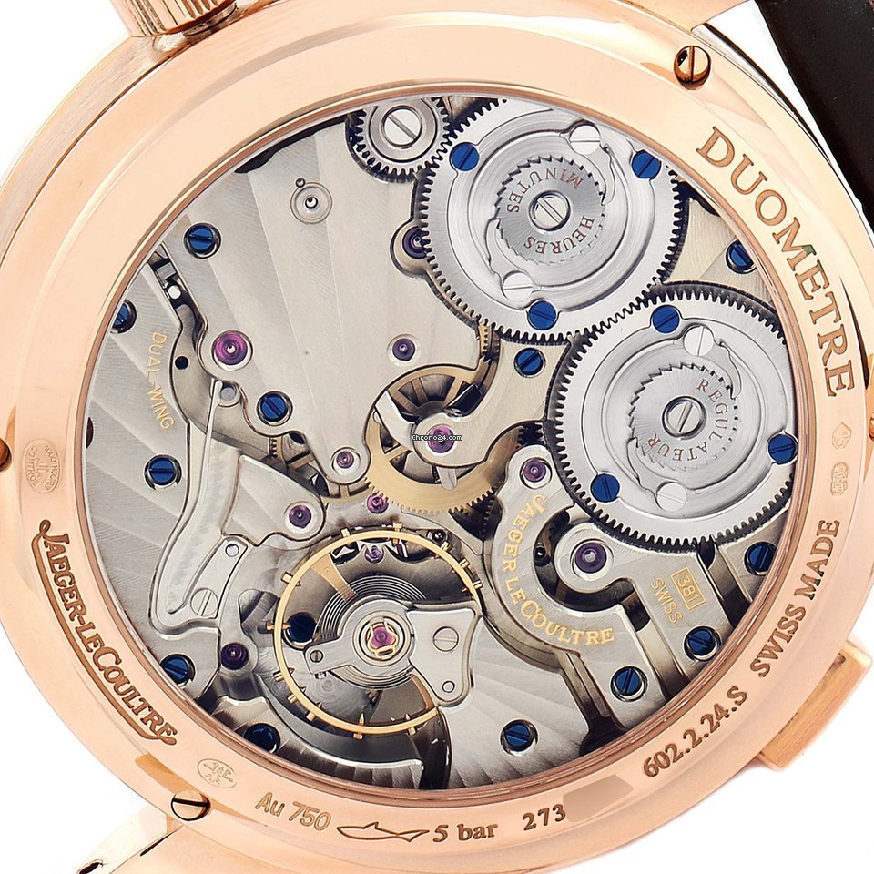 IMG_9081 Jaeger-LeCoultre Duometre Mens watch Unisex Manual winding Rose gold Q6042421 Replica 7