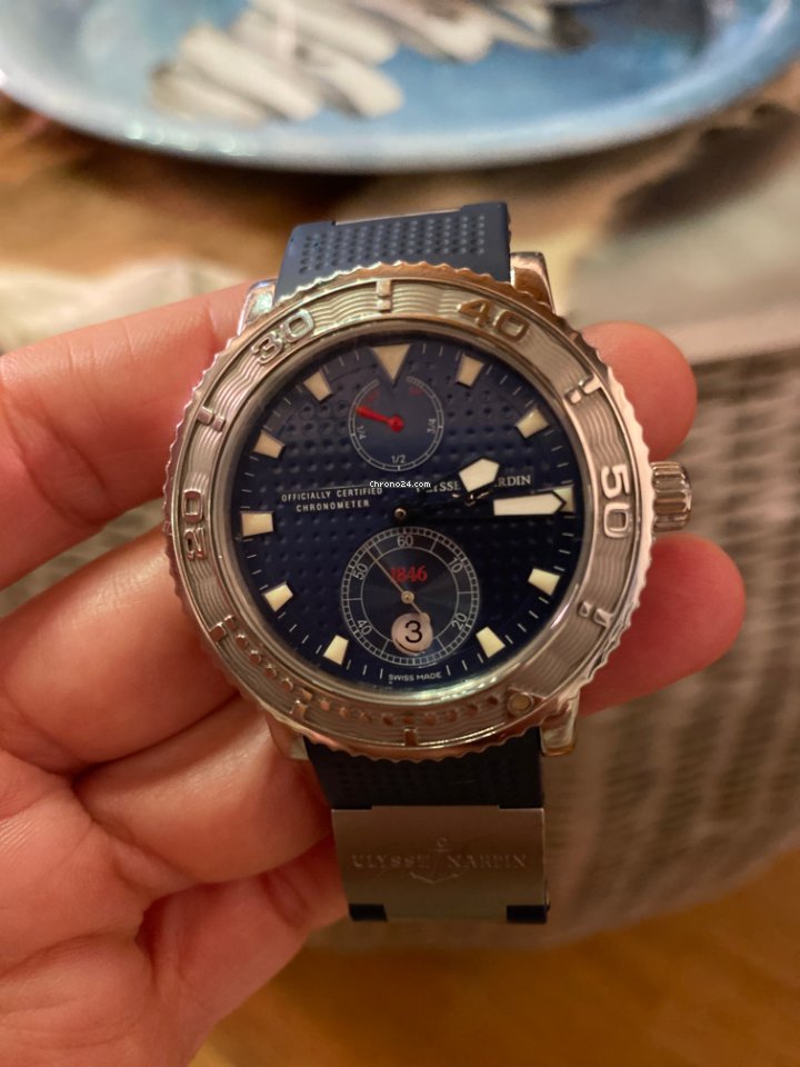 IMG_9081 Ulysse Nardin Maxi Marine Diver Mens watch Unisex Automatic Steel 263 -58 Edition 697 999 Replica 7