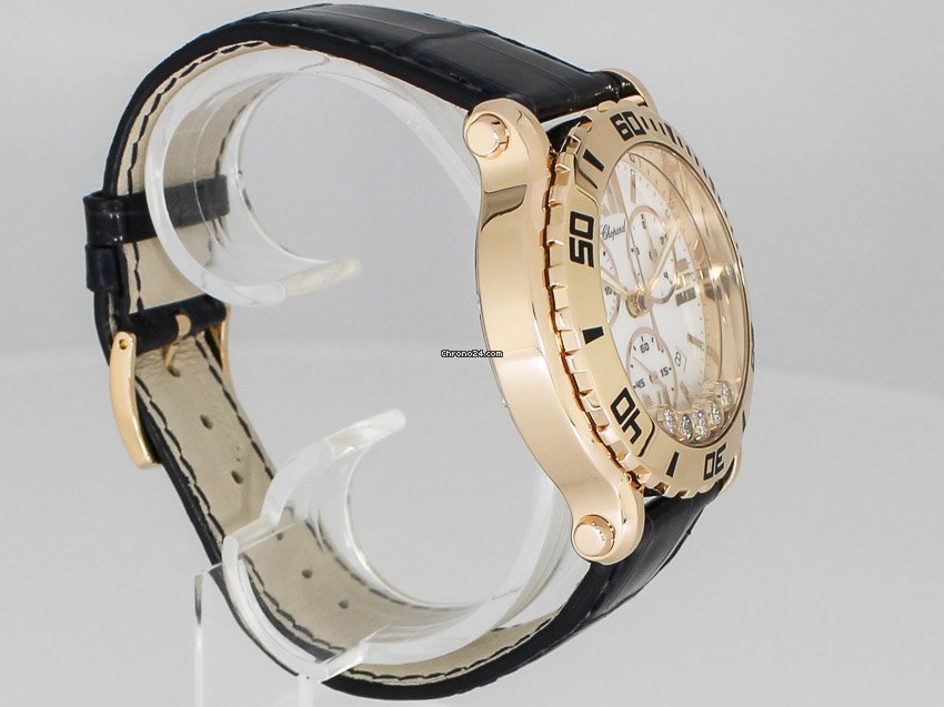 IMG_9081 Chopard Happy Sport Womens watch Quartz Red gold 283581-5003 Replica 7