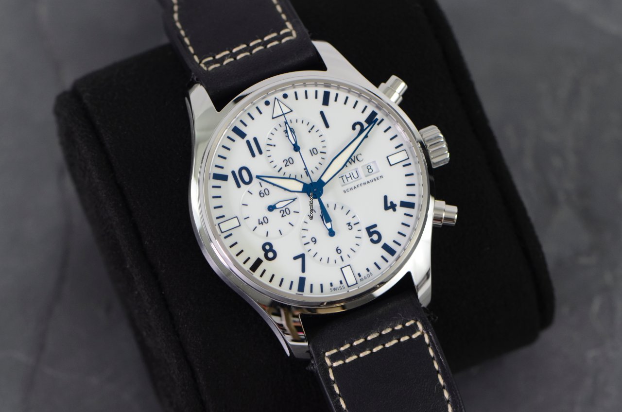 IMG_9081 IWC Pilot Chronograph Mens watch Unisex Automatic Steel IW377725 Replica 7