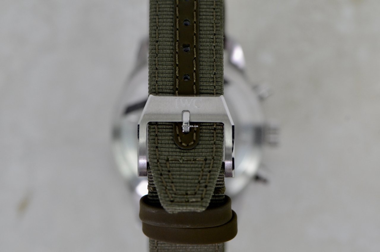 IMG_9081 IWC Pilot Spitfire Chronograph Mens watch Unisex Automatic Steel IW387901 Replica 7
