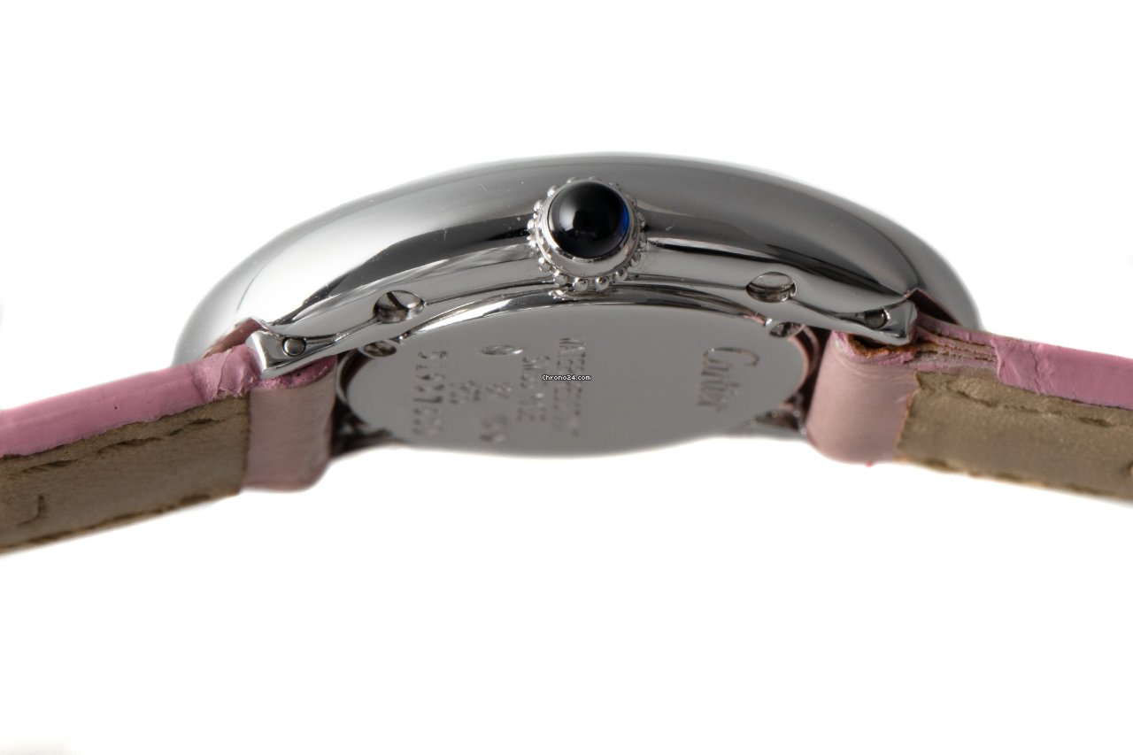 IMG_9081 Cartier Baignoire Womens watch Quartz White gold 1955 Replica 7