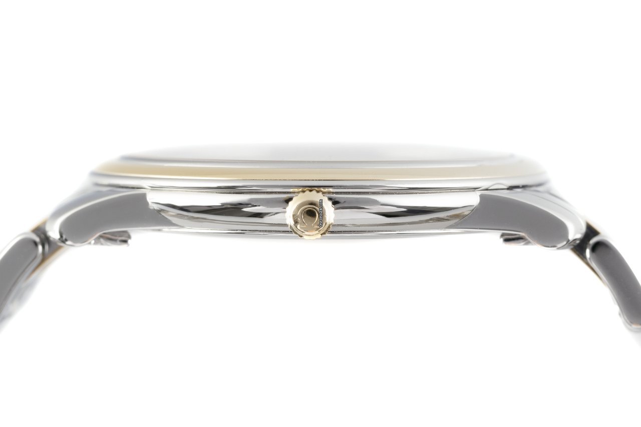 IMG_9081 Omega De Ville Prestige Mens watch Unisex Quartz Gold Steel 4310.32.00 Replica 7
