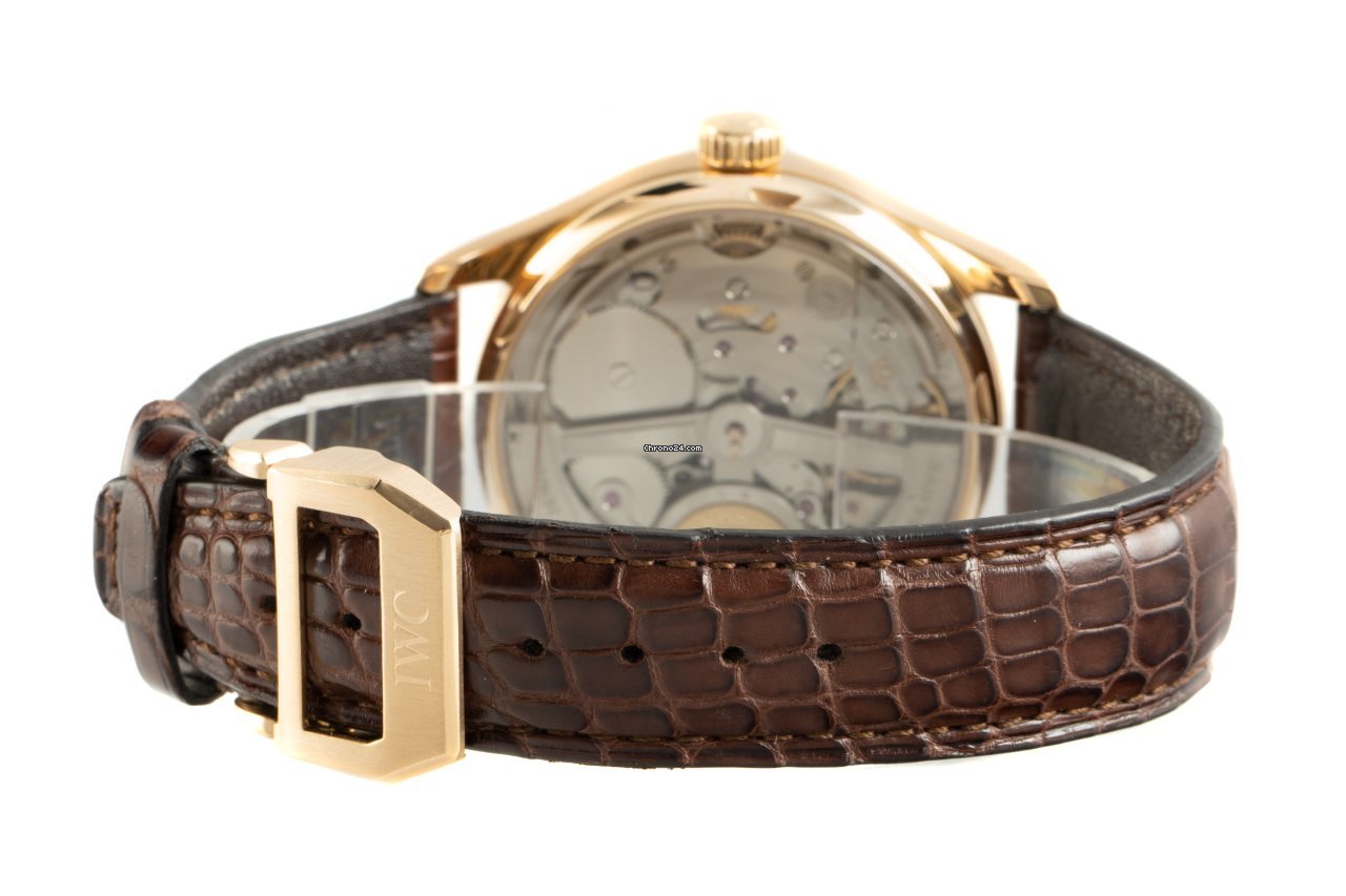IMG_9081 IWC Portuguese Automatic Mens watch Unisex Automatic Yellow gold 5001 Replica 7