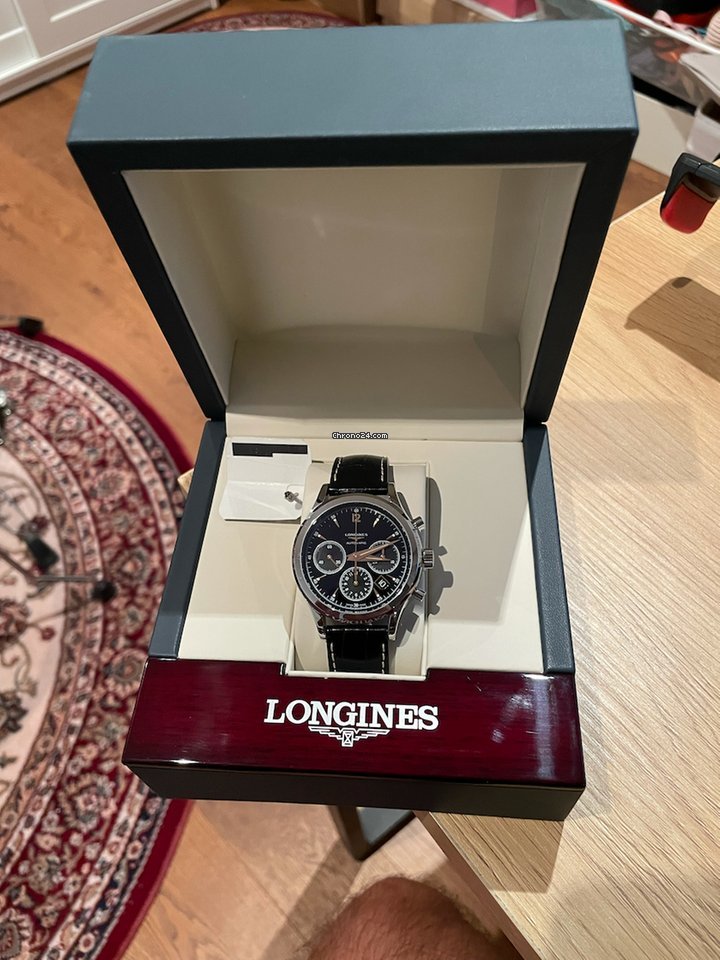 IMG_9081 Longines Column-Wheel Chronograph Mens watch Unisex Automatic Steel L2.750.4.56.0 Replica 7