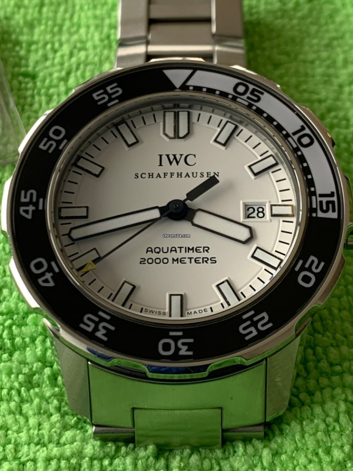 IMG_9081 IWC Aquatimer Automatic 2000 Mens watch Unisex Automatic Steel IW356805 356805 3568-05 3568 Replica 7