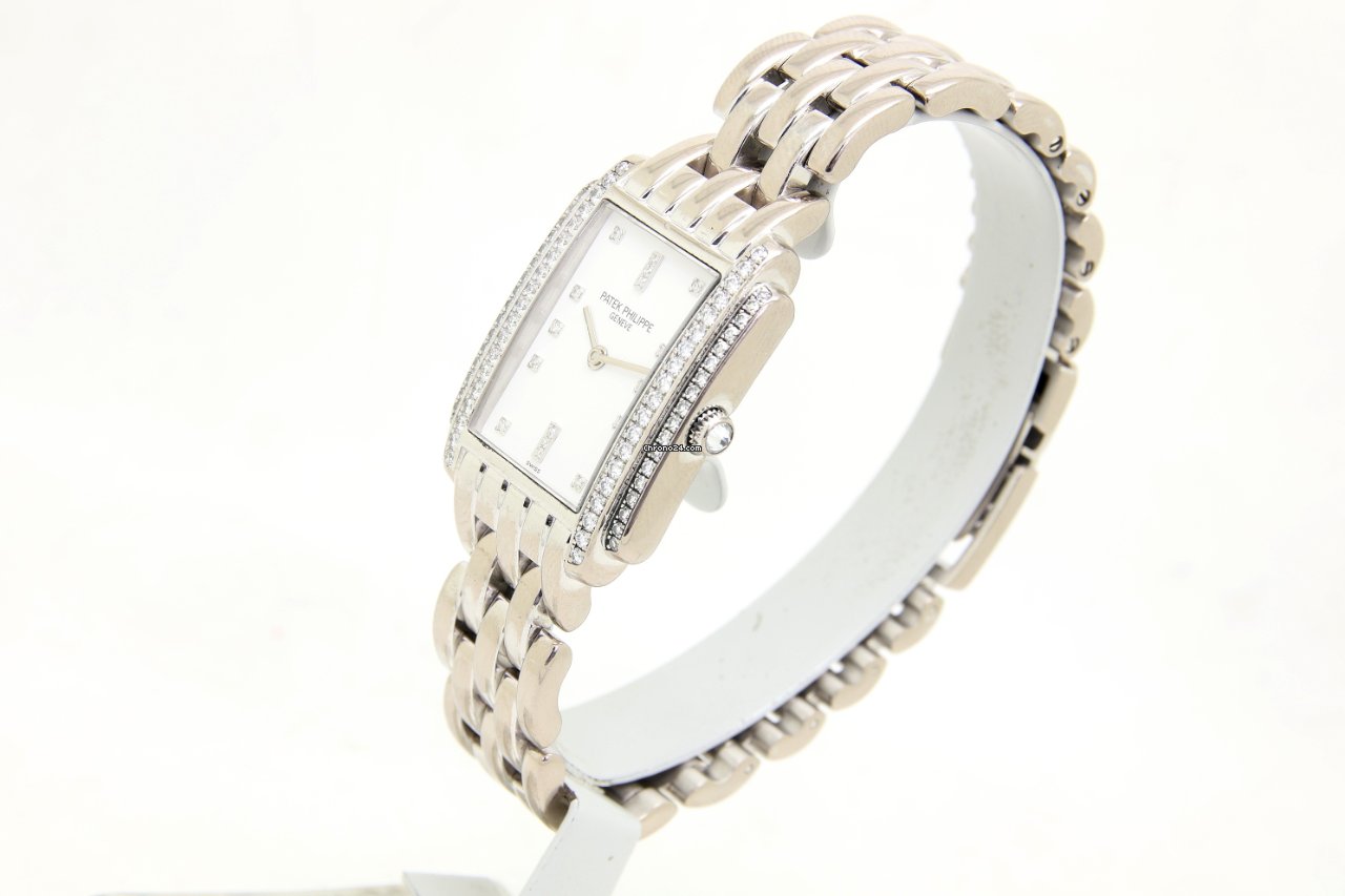 IMG_9081 Patek Philippe Womens watch White gold 4825 101G Replica 7