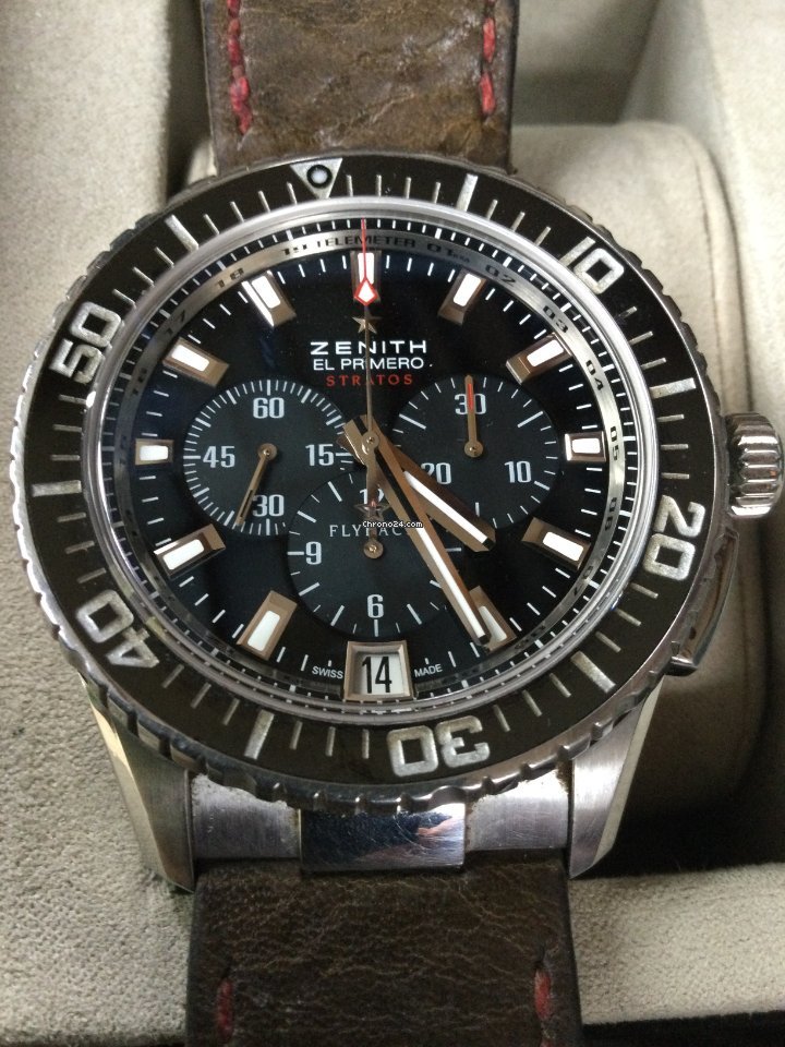 IMG_9081 Zenith El Primero Stratos Flyback Mens watch Unisex Automatic Steel 03.2060.405 21.C714 Replica 7