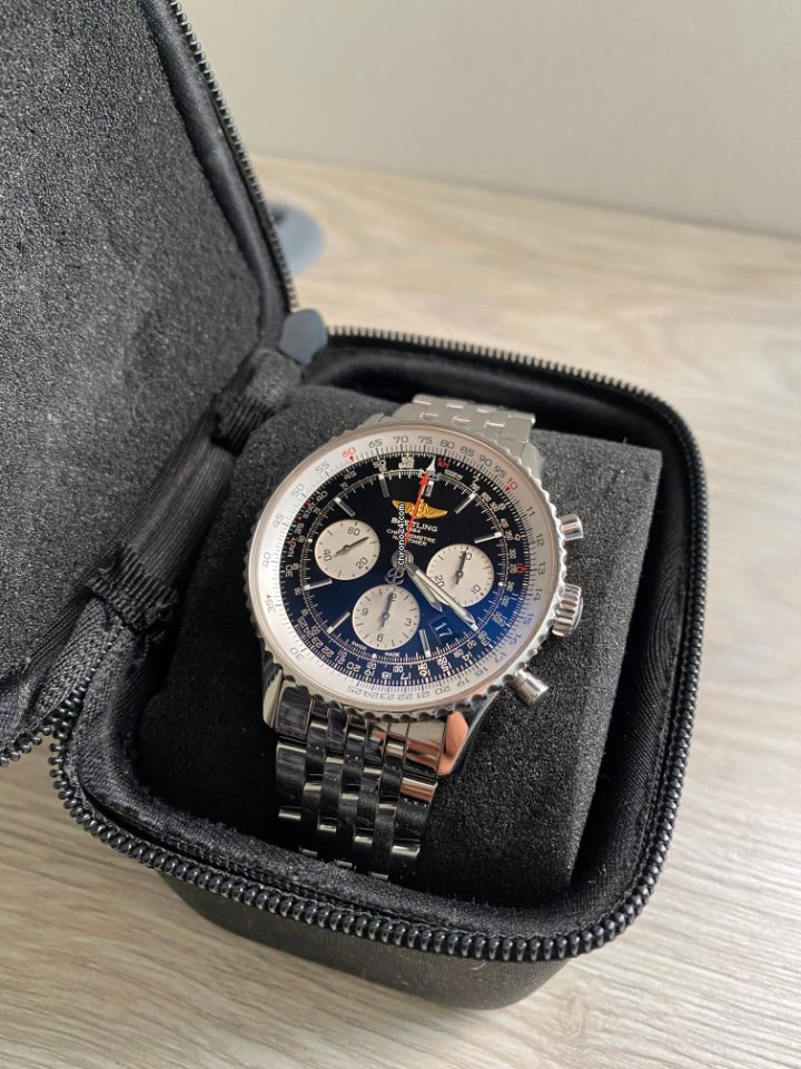 IMG_9081 Breitling Navitimer 01 Mens watch Unisex Automatic Steel AB 012012 Replica 7