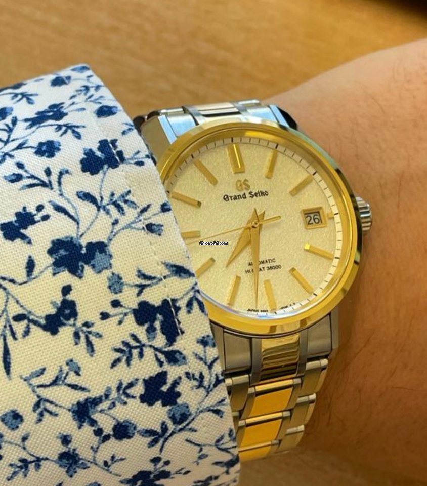 IMG_9081 Seiko Grand Seiko Mens watch Unisex Automatic Gold Steel SBGH252 Replica 7