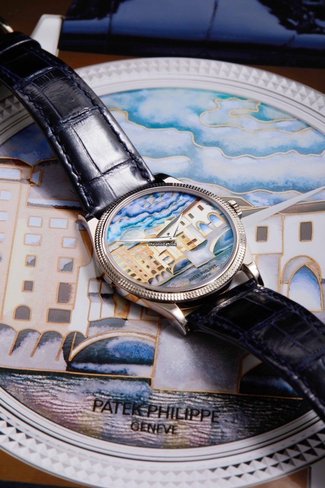 IMG_9081 Patek Philippe Calatrava Mens watch Unisex Automatic White gold 5177G-010 Replica 7
