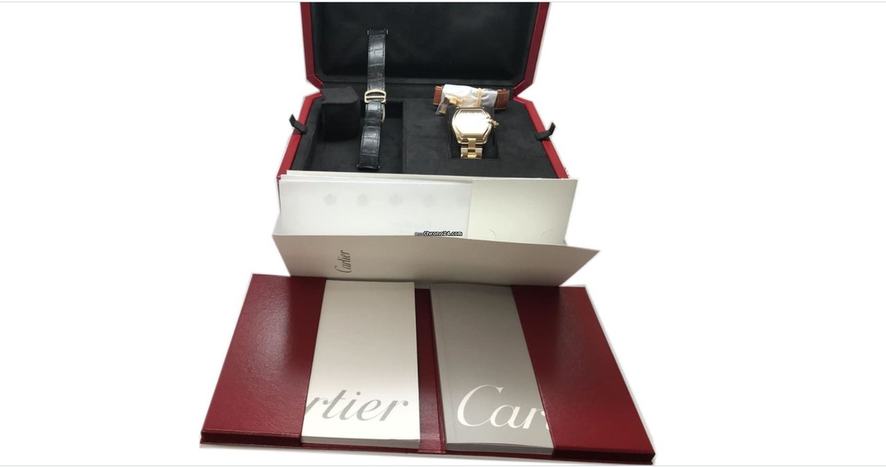 IMG_9081 Cartier Roadster Mens watch Unisex Automatic Yellow gold 252410609CE Replica 7