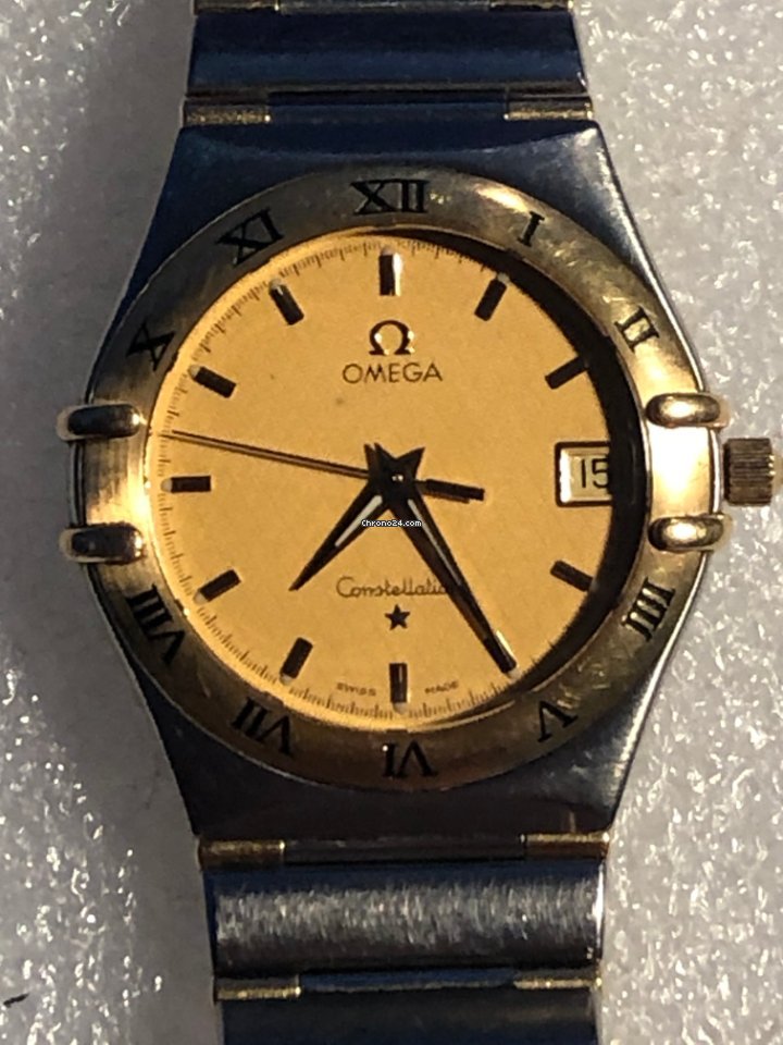 Omega Constellation Mens watch Unisex Quartz Gold Steel 1212.10.00 Replica 7