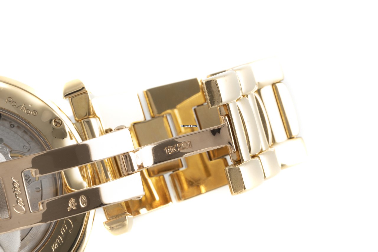 IMG_9081 Cartier Pasha Mens watch Unisex Automatic Yellow gold 2395 Replica 7