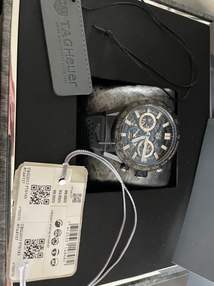 TAG Heuer Carrera Mens watch Unisex Automatic Carbon CBG2017.FT6143 Replica 7