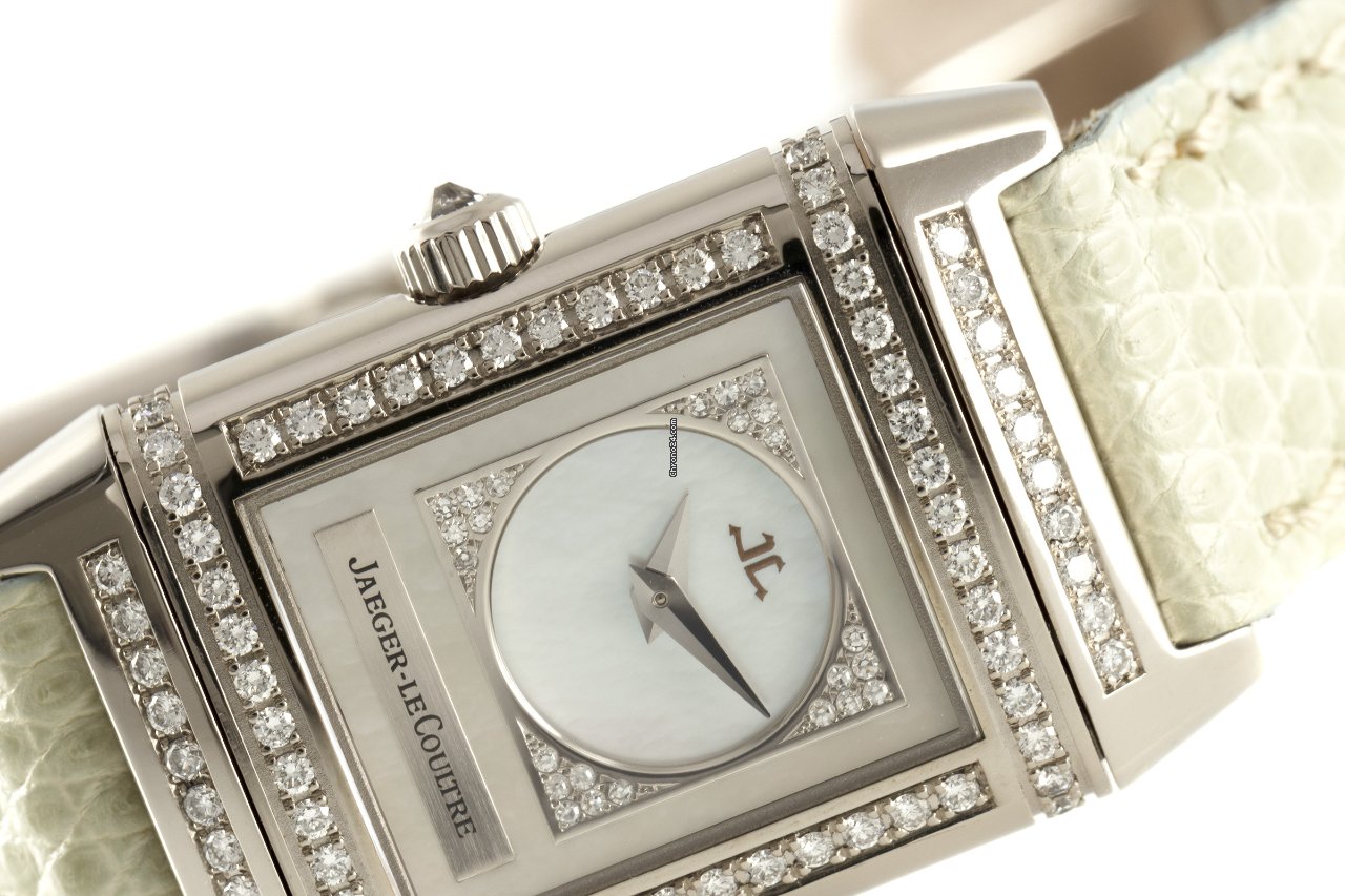 Jaeger-LeCoultre Reverso Duetto Womens watch Manual winding White gold 266.3.44 Replica 7