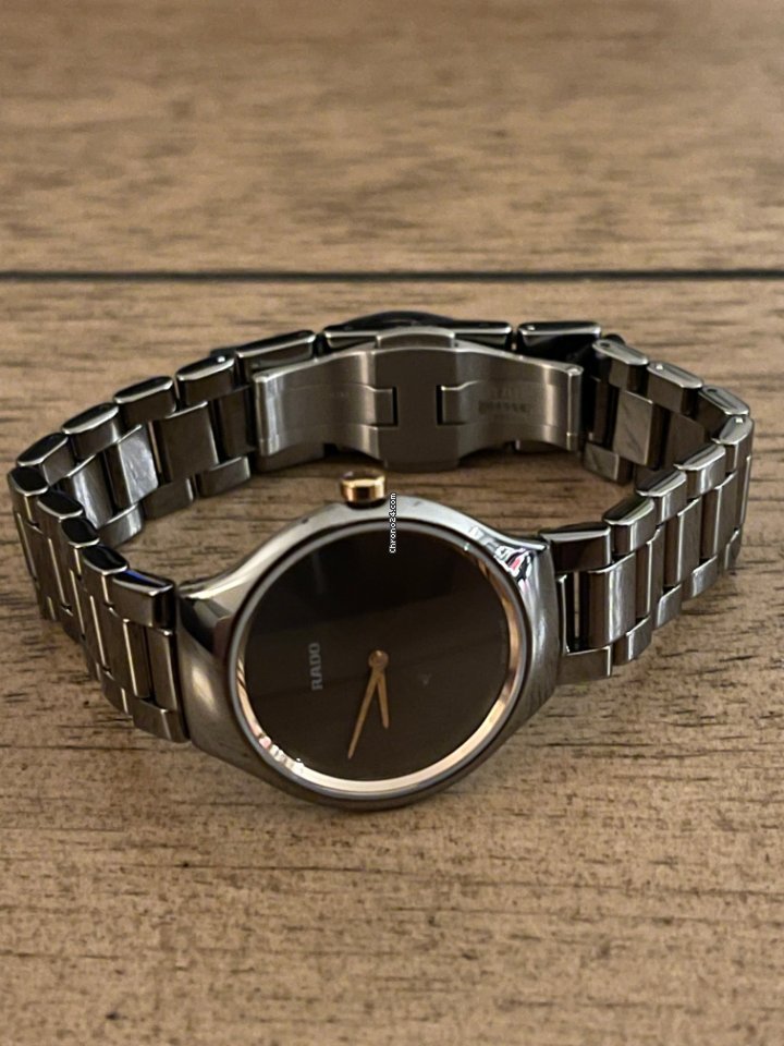 IMG_9081 Rado True Thinline Womens watch Quartz Ceramic R27956132 Replica 7