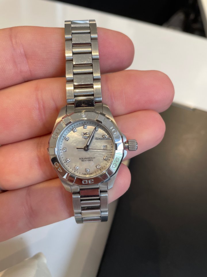 IMG_9081 TAG Heuer Aquaracer Lady Quartz Steel WAF141G Replica 7
