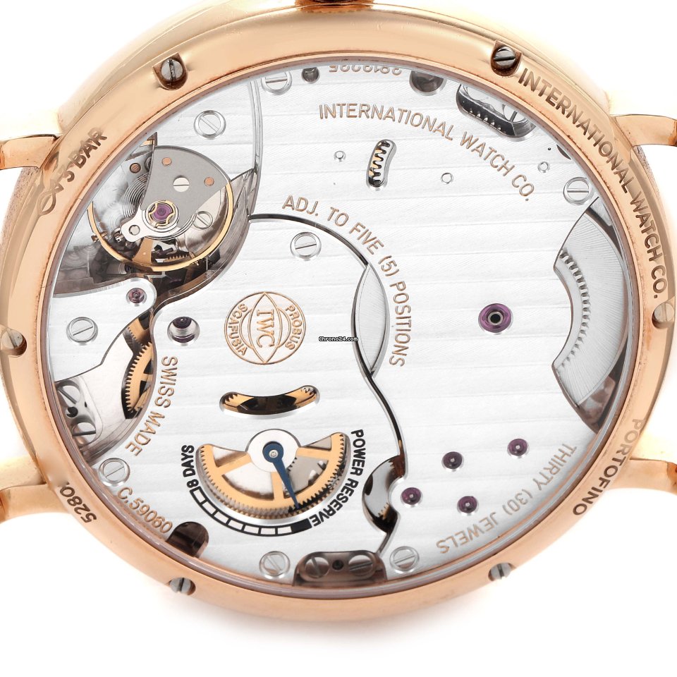 IMG_9081 IWC Portofino Mens watch Unisex Manual winding Rose gold IW511101 Replica 7