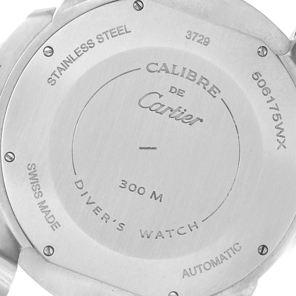 IMG_9081 Cartier Calibre de Cartier Diver Mens watch Unisex Automatic Steel W2CA0009 Replica 7