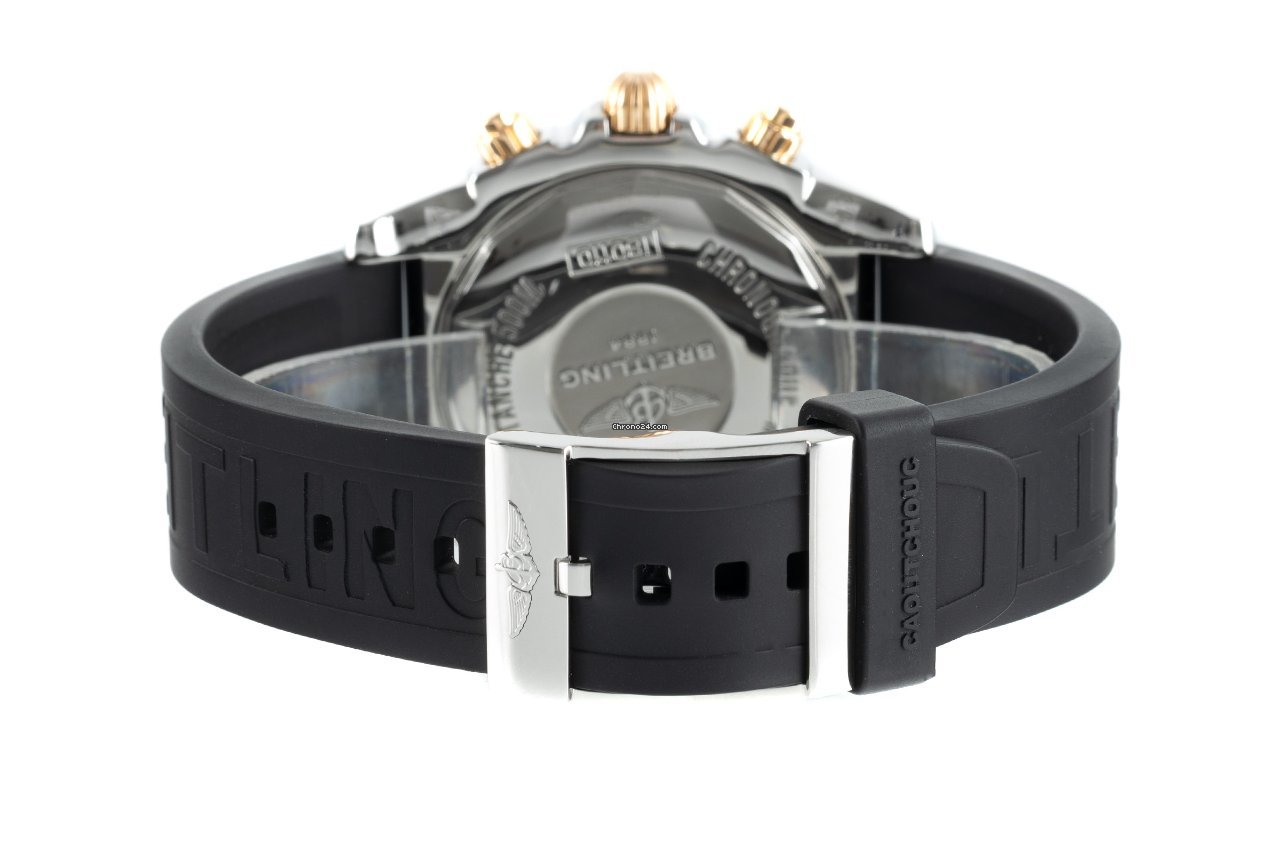 IMG_9081 Breitling Chronomat 44 Mens watch Unisex Automatic Gold Steel IB0110 Replica 7