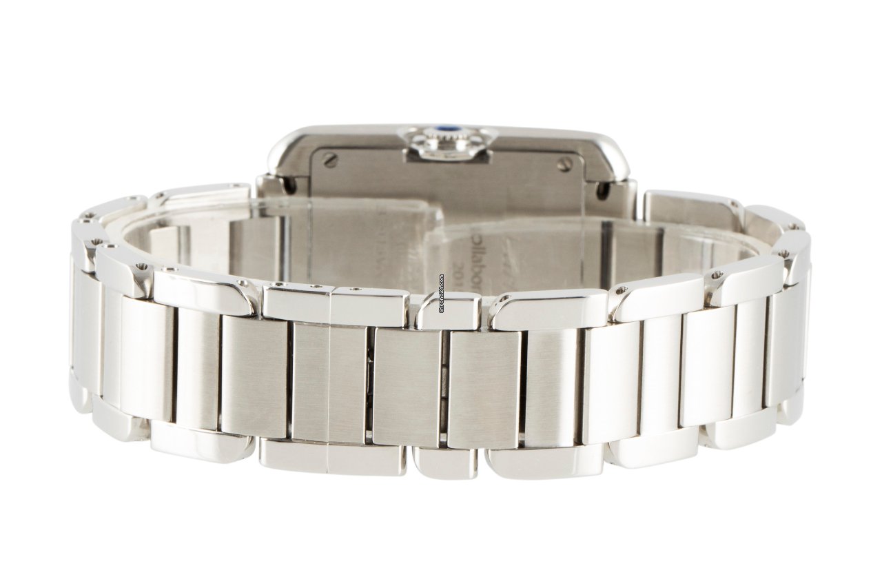 IMG_9081 Cartier Tank Anglaise Womens watch Quartz Steel W5310044 Replica 7