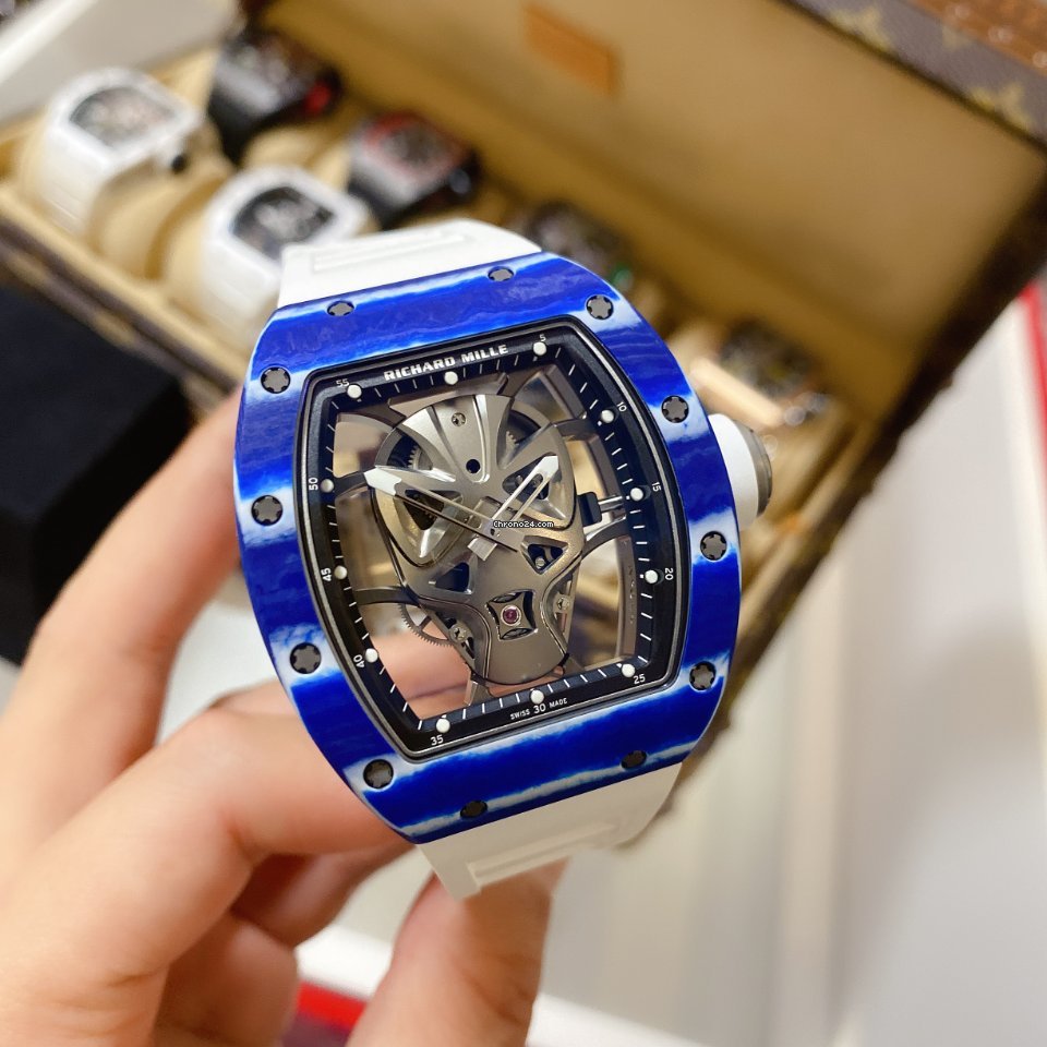 IMG_9081 Richard Mille RM 052 Mens watch Unisex Manual winding Ceramic RM 52-01 Replica 7