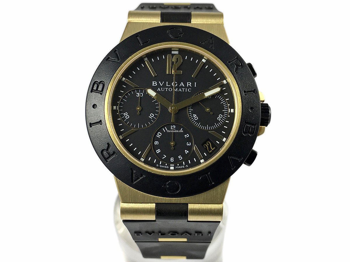 Bulgari Diagono Mens watch Unisex Automatic Yellow gold AC38G Replica 7