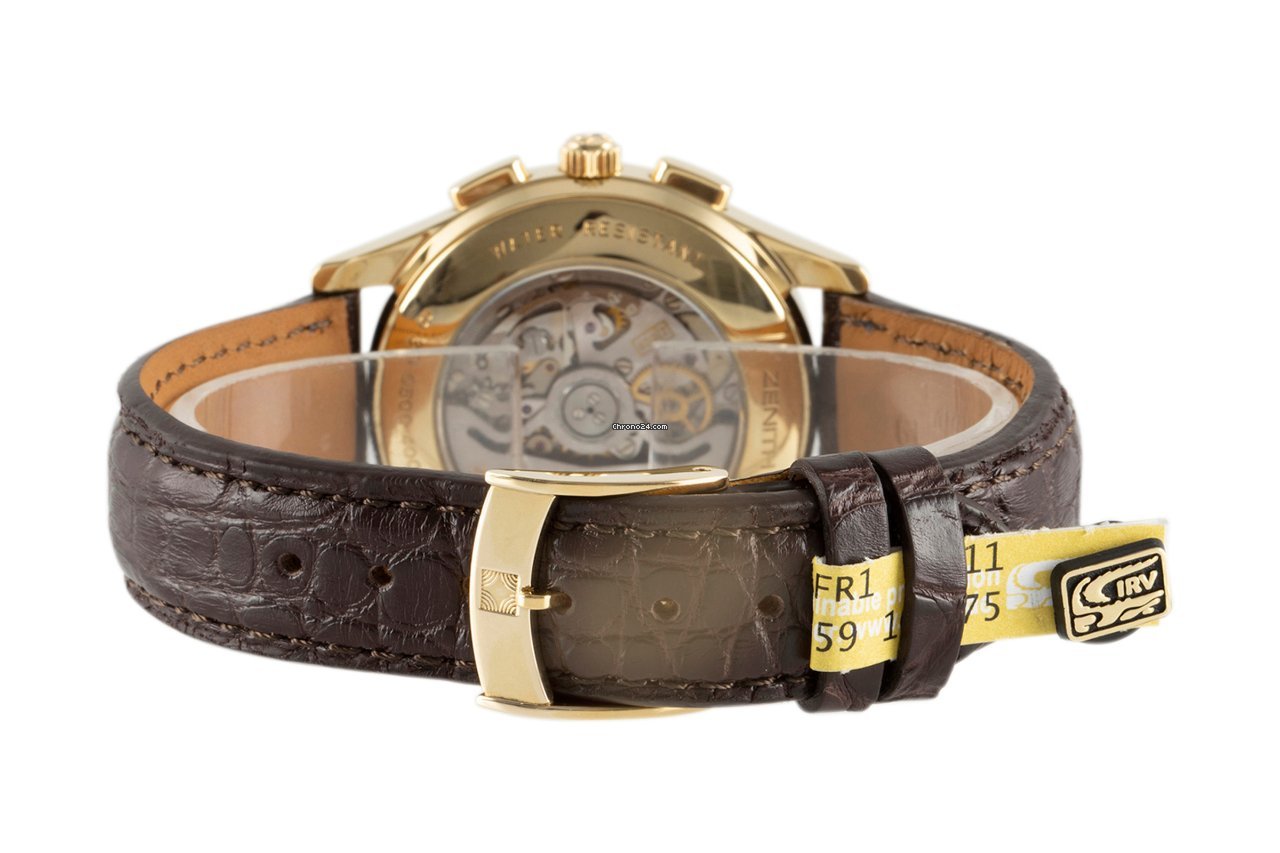 Zenith El Primero Chronograph Mens watch Unisex Automatic Yellow gold 30.0500.400 Replica 7