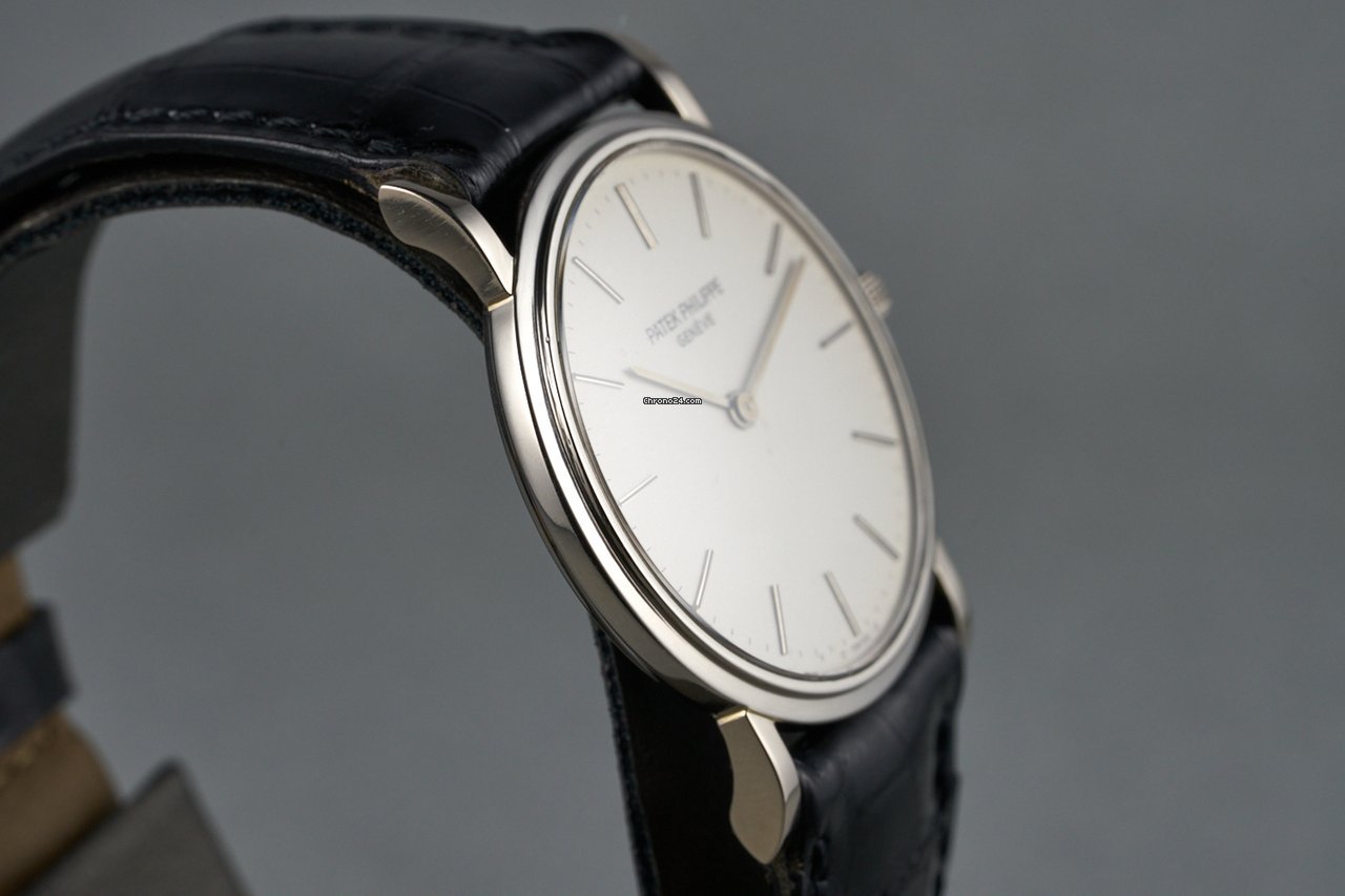 IMG_9081 Patek Philippe Calatrava Mens watch Unisex Manual winding White gold 3520G Replica 7