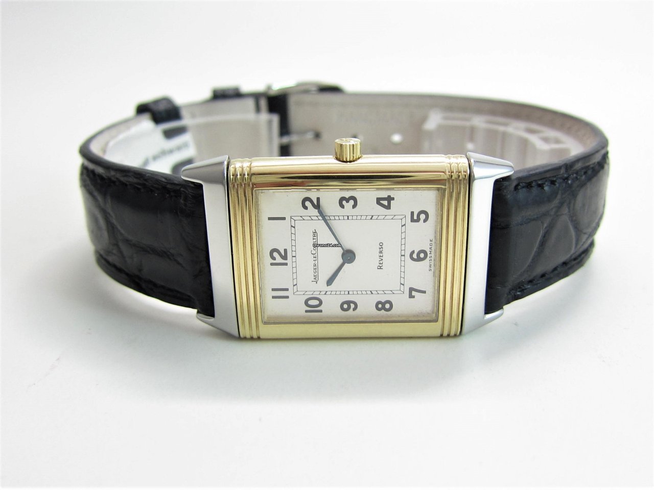 IMG_9081 Jaeger-LeCoultre Reverso Classique Mens watch Unisex Manual winding Gold Steel 250.5.86 Replica 7
