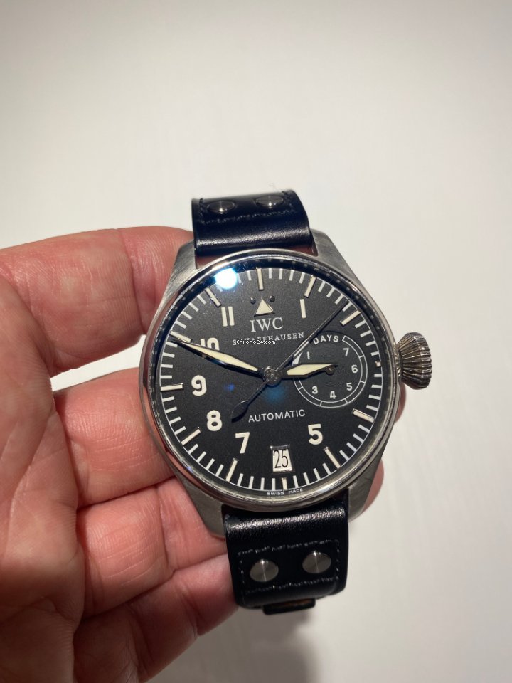 IMG_9081 IWC Big Pilot Mens watch Unisex Automatic Platinum IW5002 Replica 7