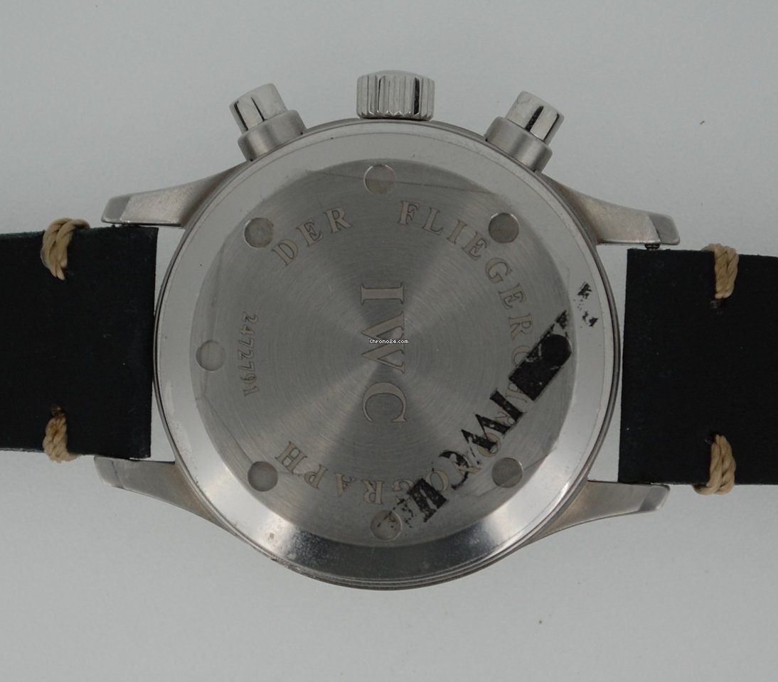 IWC Pilot Chronograph Mens watch Unisex Quartz Steel IW3740 Replica 7