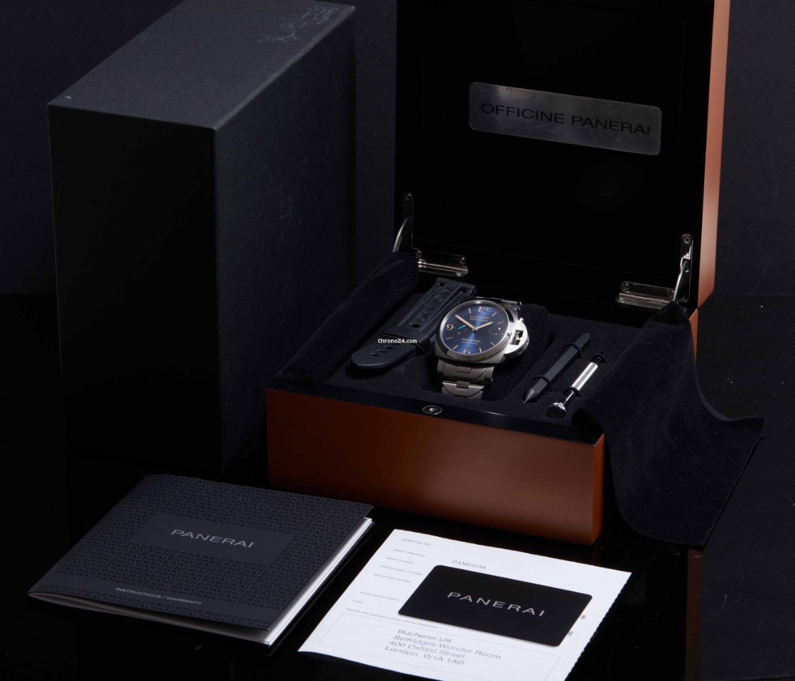 IMG_9081 Panerai Luminor Marina Mens watch Unisex Automatic Steel PAM 01058 Replica 7