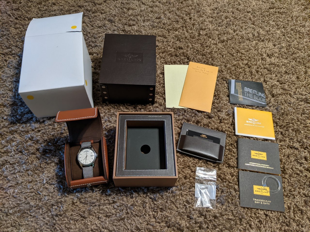 IMG_9081 Breitling Transocean Day & Date Mens watch Unisex Automatic Steel A45310121G1A1 Replica 7