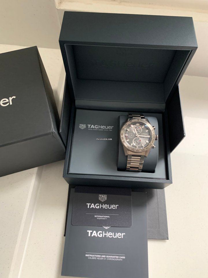 IMG_9081 TAG Heuer Carrera Calibre HEUER 01 Mens watch Unisex Automatic Titanium CAR208Z.BF0719 Replica 7
