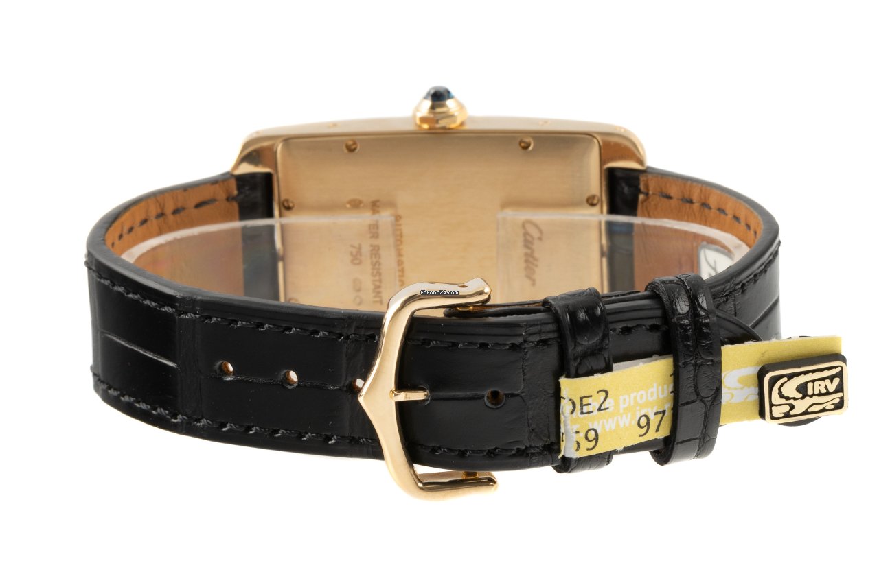 IMG_9081 Cartier Tank Americaine Mens watch Unisex Automatic Yellow gold 2329 Replica 7