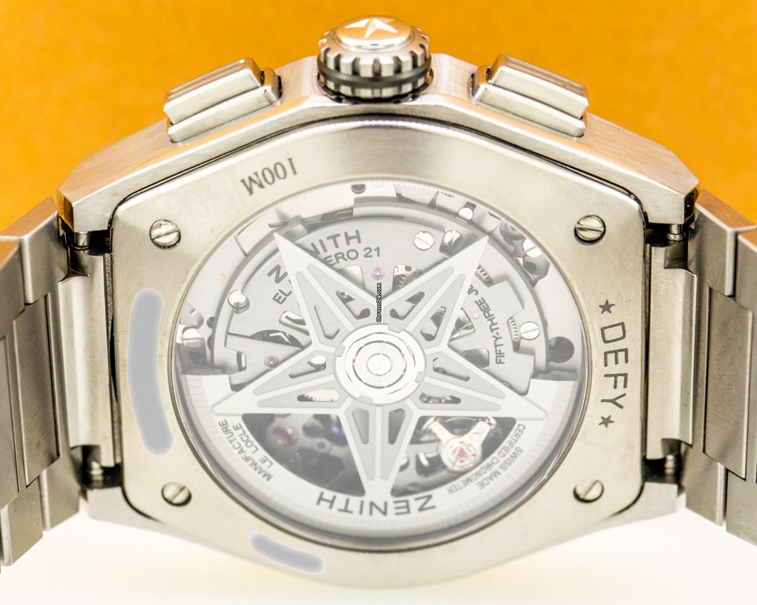 Zenith Defy El Primero Mens watch Unisex Automatic Titanium 95.9005.9004 01.M9000 Replica 7