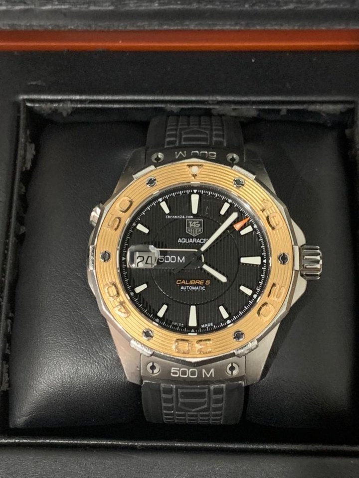 TAG Heuer Aquaracer 500M Mens watch Unisex Automatic Gold Steel WAJ2150.FT6015 Replica 7